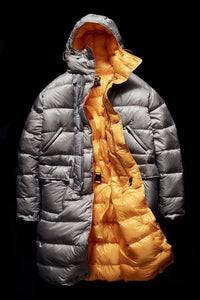 DOWN PARKA- GREY AND YELLOW